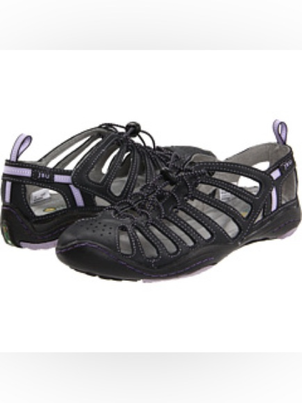 Jambu Black Purple Water Ready Closed Toe Sandals Sz 8.5 - Picture 2 of 12